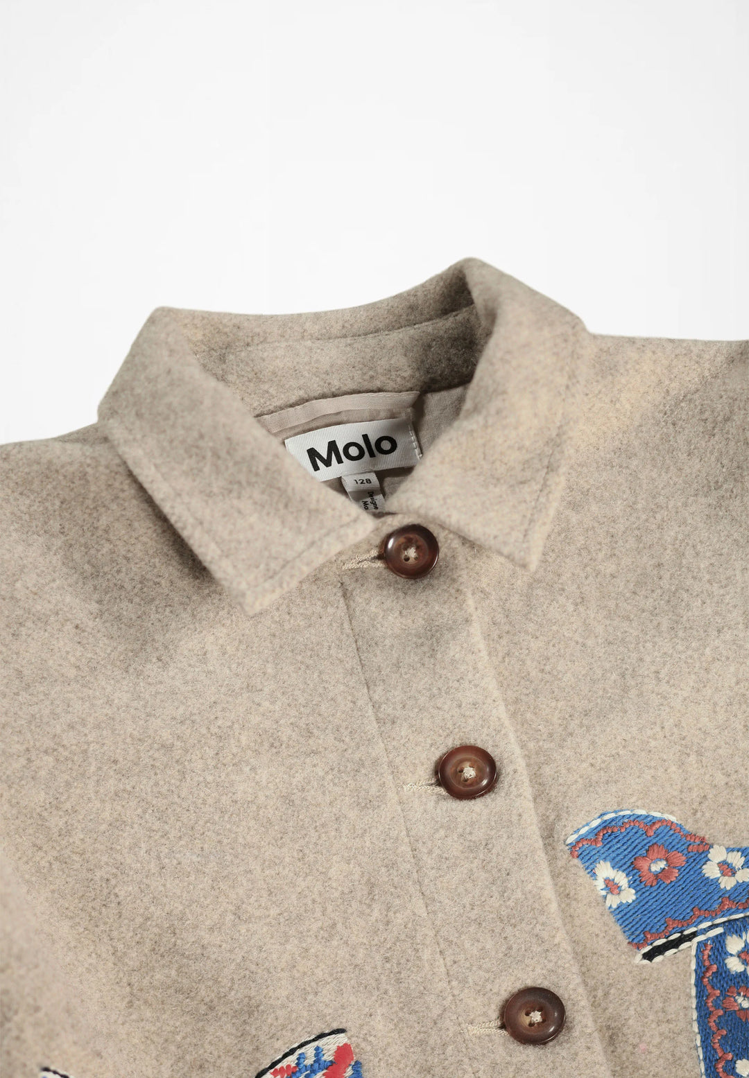 Babesta Harmoney Jacket Oatmeal Melange by Molo 