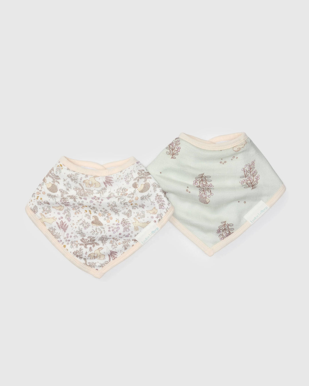 Babesta Hedgehog Forest Bandana Bib Set 2 - Pack by Loulou Lollipop