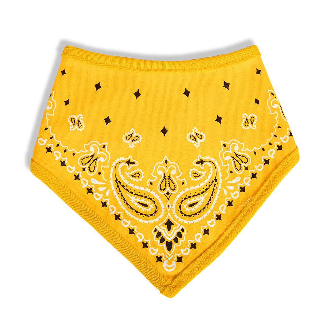 Babesta Hipsterkid Bandana Bibs Mustard