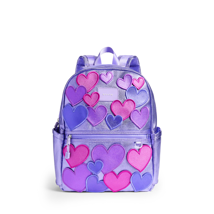 Babesta Kane Kids Double Pocket 3D Hearts Backpack by State Bags