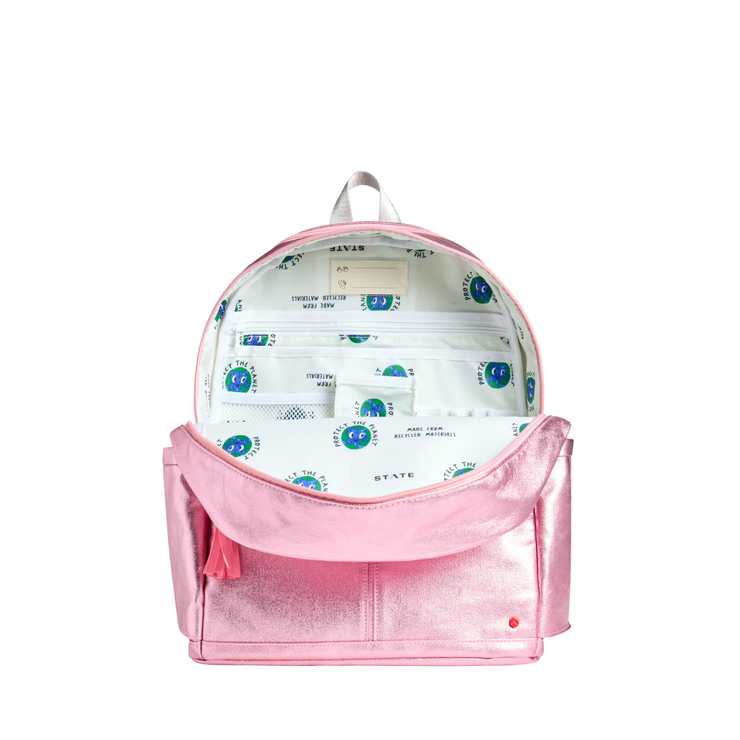 Babesta Kane Kids Double Pocket 3D Hearts Backpack by State Bags