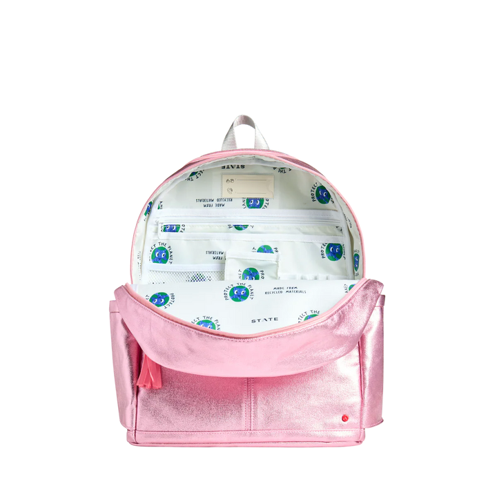 Babesta Kane Kids Double Pocket 3D Hearts Backpack by State Bags