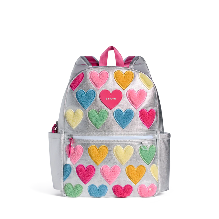 Babesta Kane Kids Happy Fuzzy Hearts Backpack by State Bags