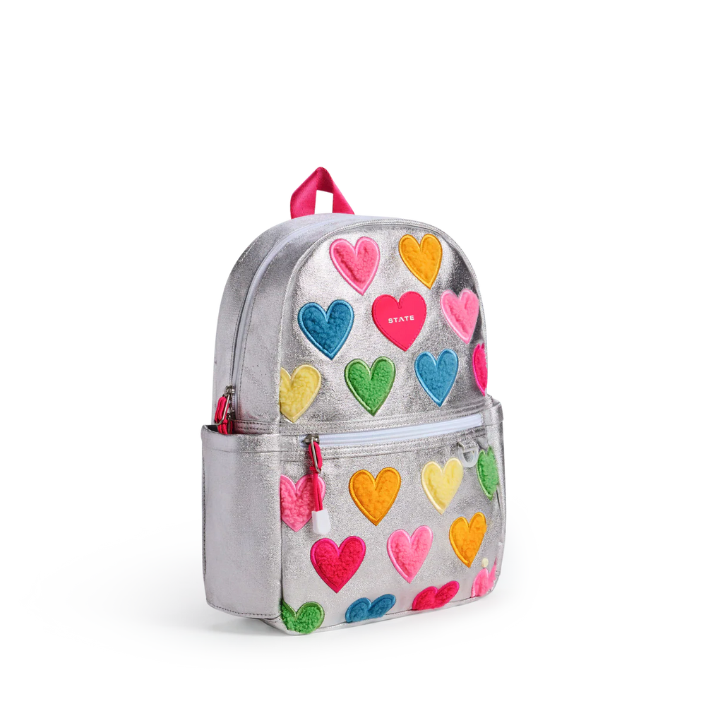 Babesta Kane Kids Mini Happy Fuzzy Hearts Backpack by State Bags
