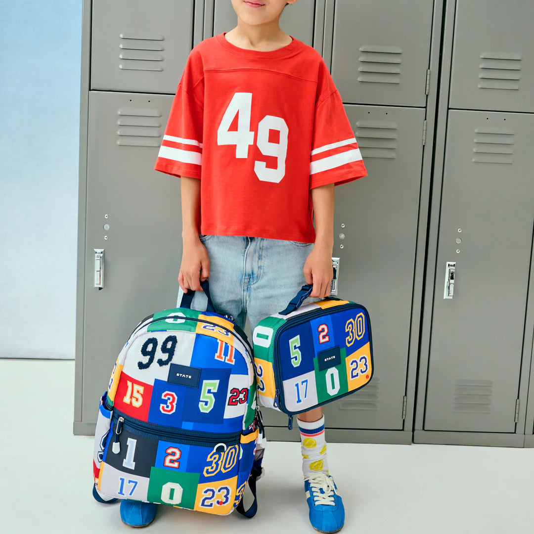 Babesta Kane Kids Varsity Numbers Backpack by State Bags