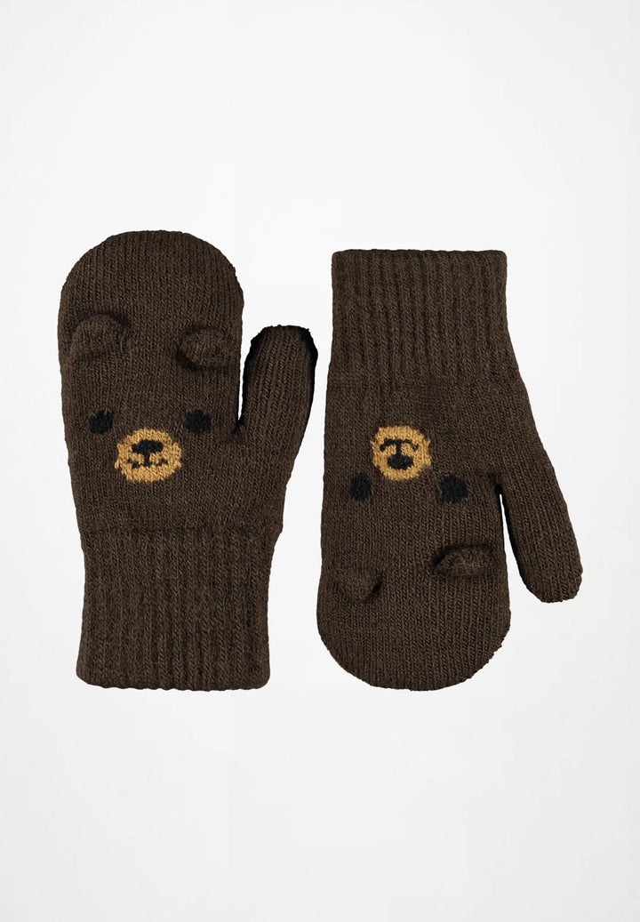 Babesta Kenau Mittens Brown by Molo 
