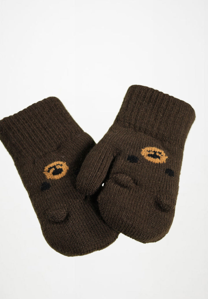 Babesta Kenau Mittens Brown by Molo 