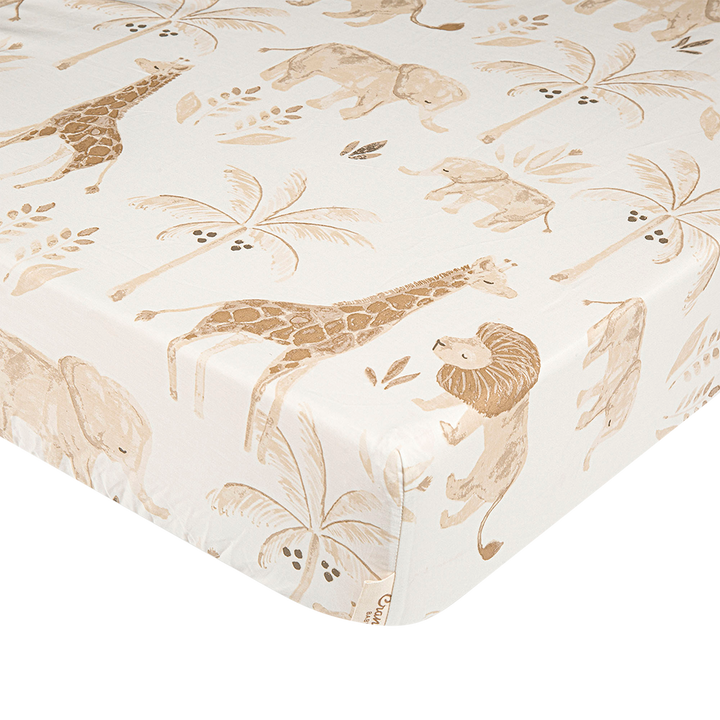 Babesta Kendi Animal Crib Sheet by Crane Baby