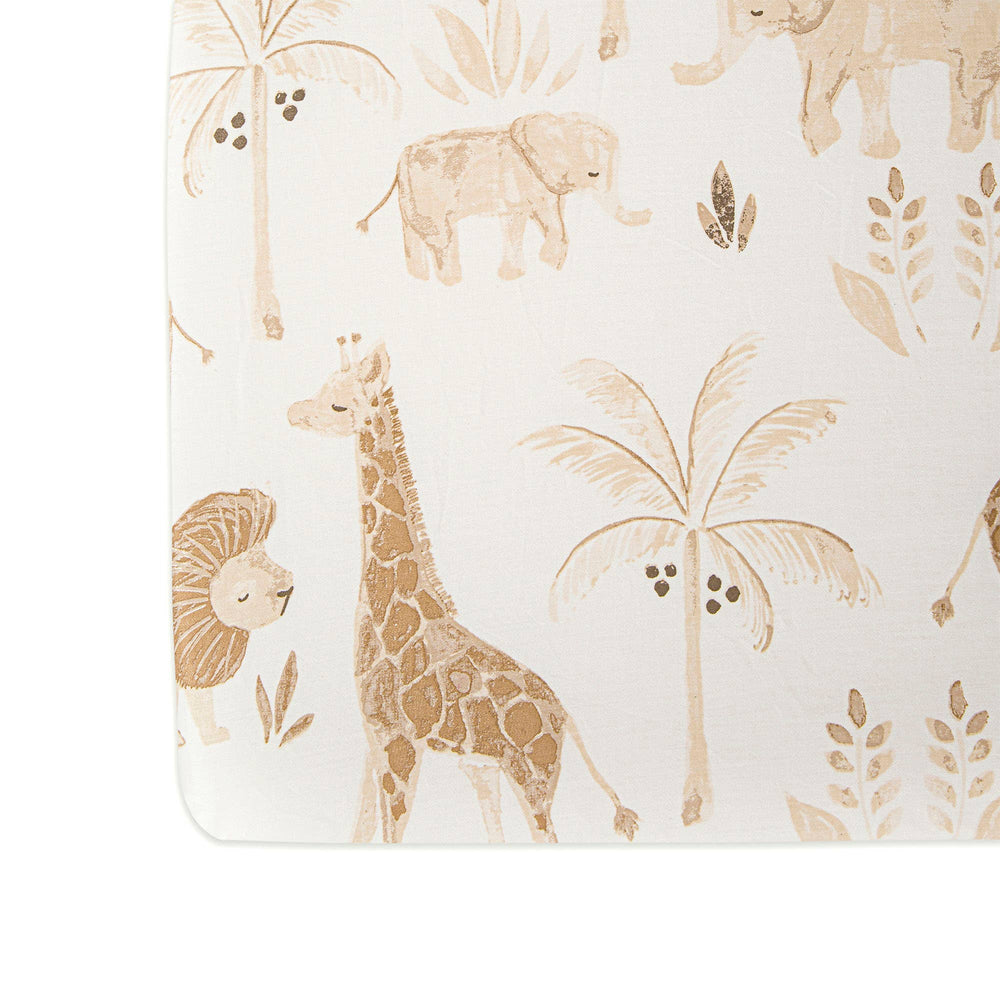 Babesta Kendi Animal Crib Sheet by Crane Baby