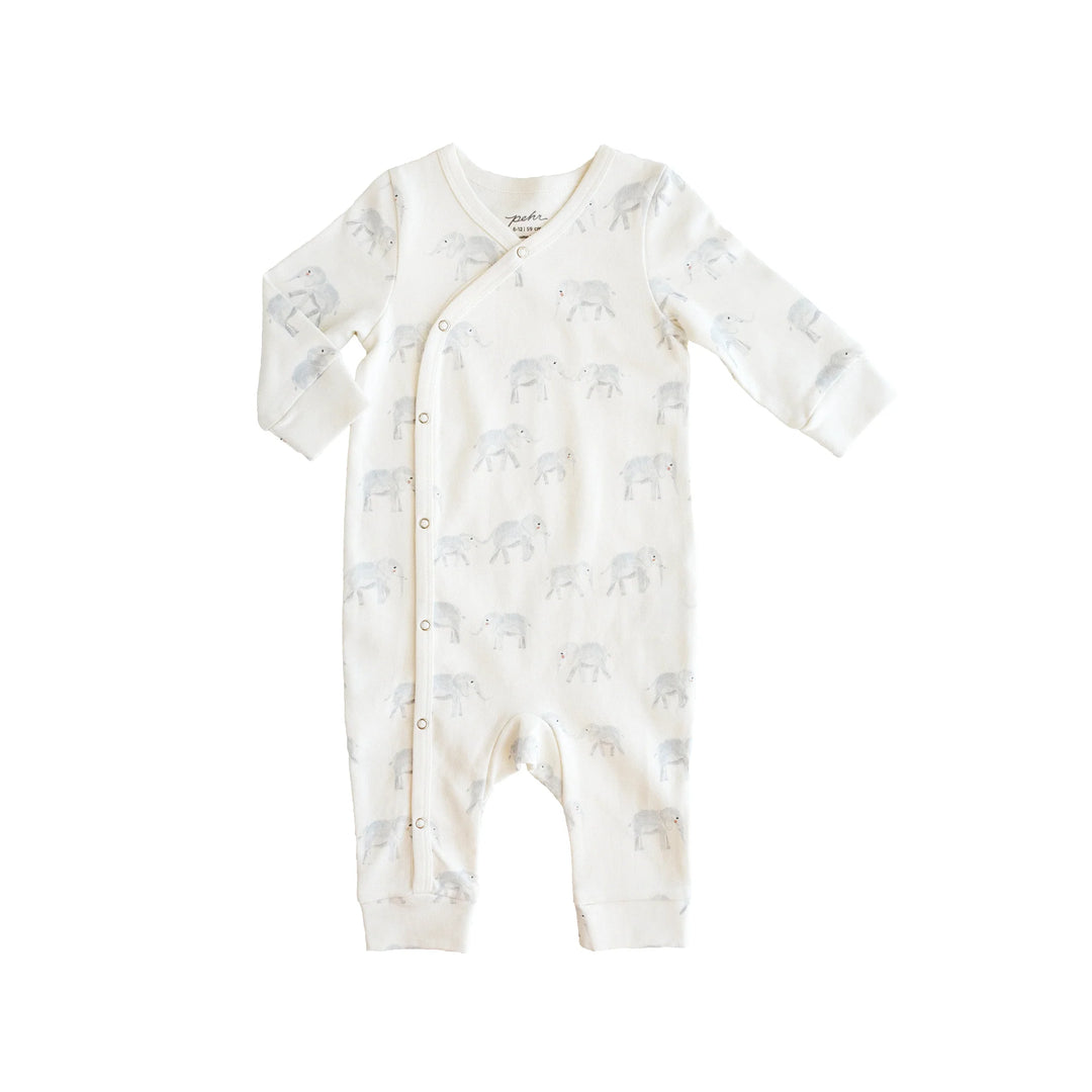 Babesta  Kimono Romper - Follow Me Elephant by Pehr 