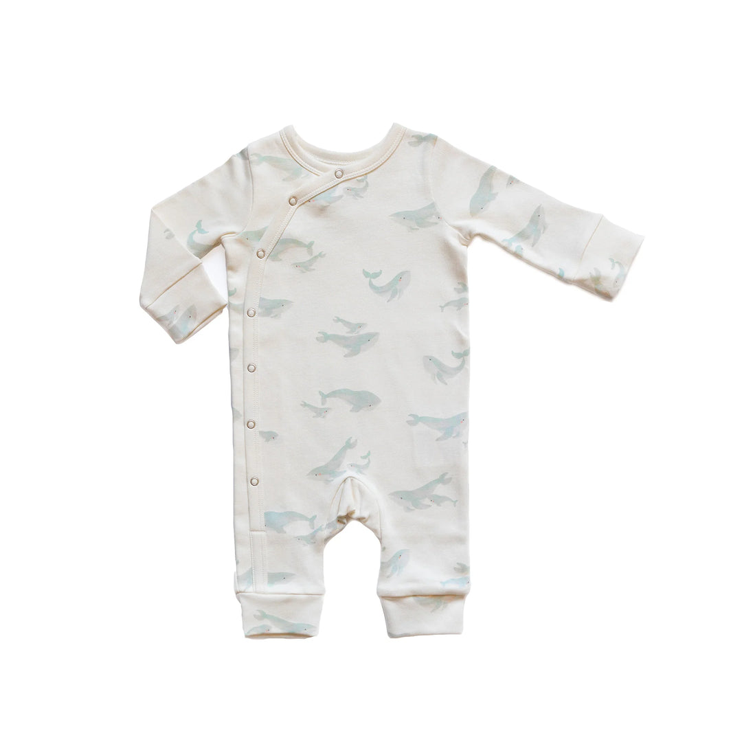 Babesta Kimono Romper - Follow Me Whale by Pehr