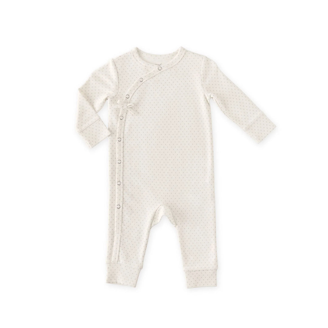 Babesta Kimono Romper - Pin Dot Pebble by Pehr
