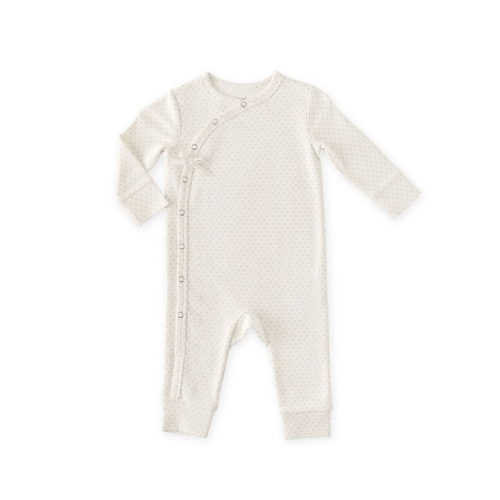 Babesta Kimono Romper - Pin Dot Pebble by Pehr