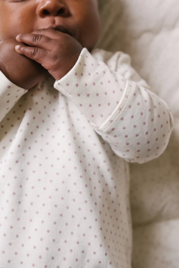 Babesta Kimono Romper Pin Dot Peony by Pehr
