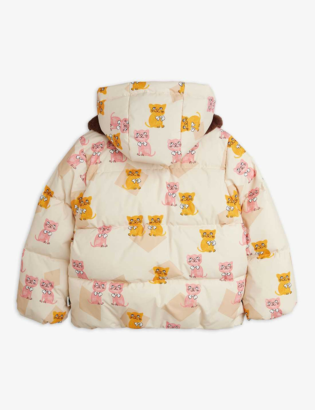 Babesta Kittens Faux Fur Collar Puffer by Mini Rodini