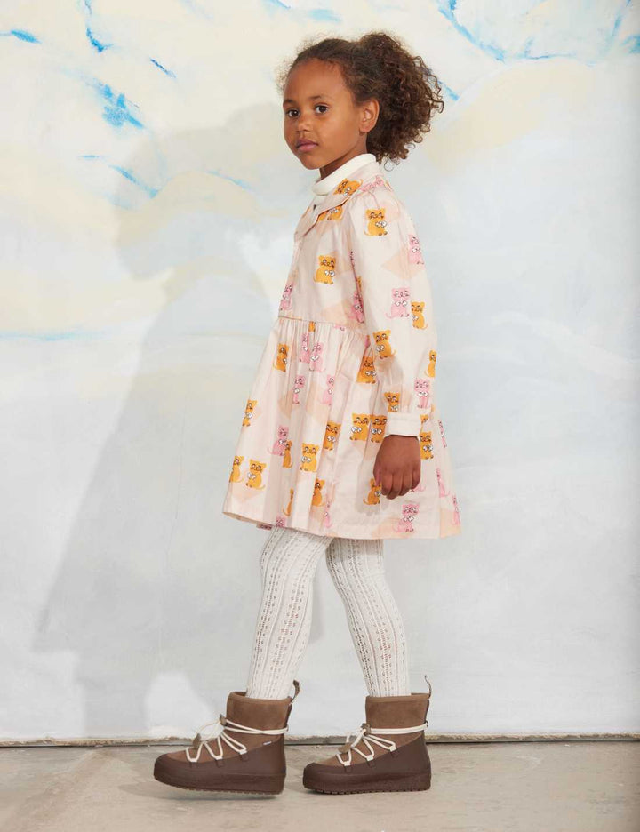 Babesta Kittens aop Woven Dress by Mini Rodini 