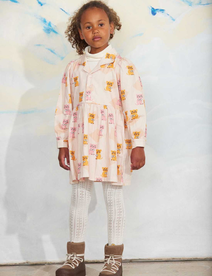 Babesta Kittens aop Woven Dress by Mini Rodini 