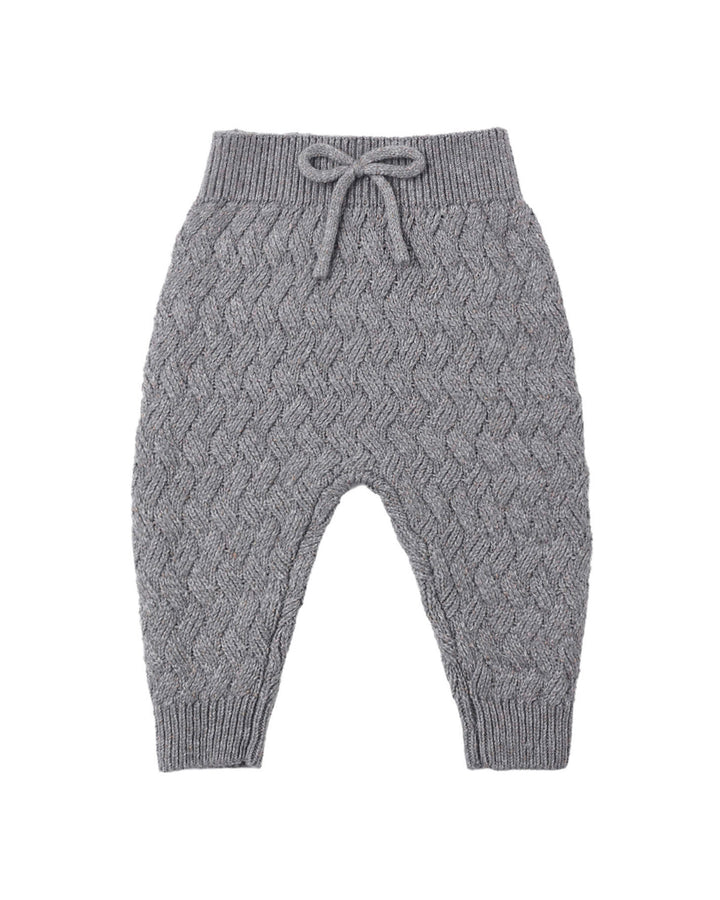 Babesta Knit Pant Heathered Slate by Quincy Mae