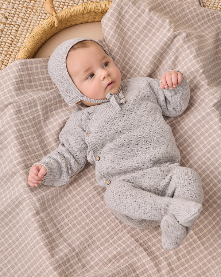 Babesta Knit Wrap Top & Pant Set Cloud by Quincy Mae