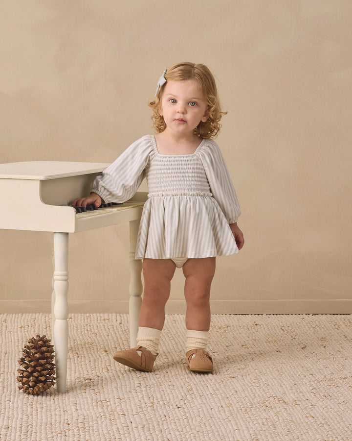 Babesta Lainey Romper Cloud Stripe by Quincy Mae