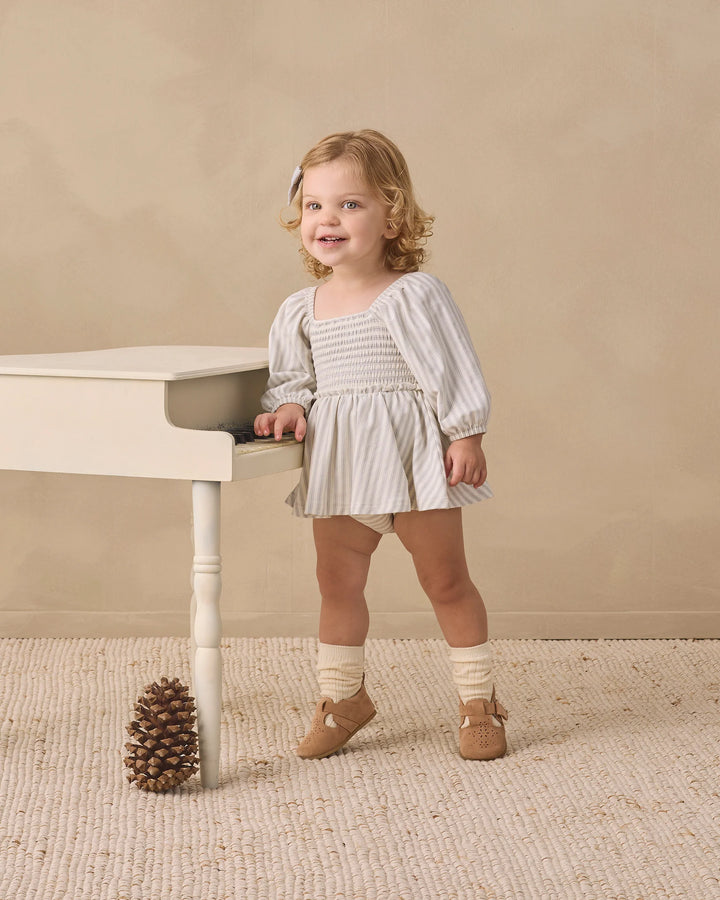 Babesta Lainey Romper Cloud Stripe by Quincy Mae