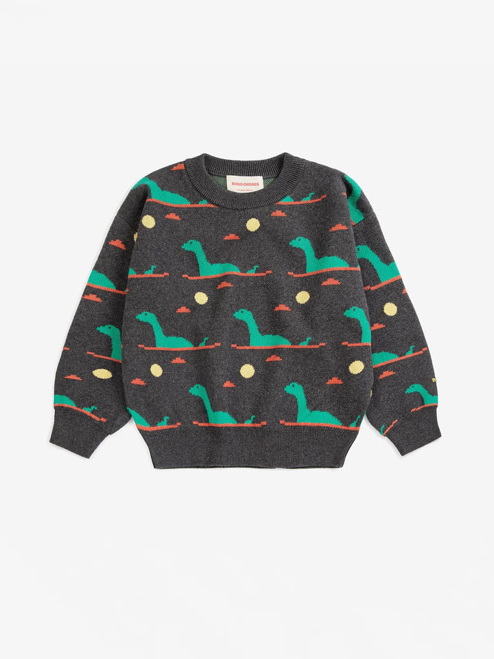 Babesta Lake Monster Jacquard Jumper by Bobo Choses