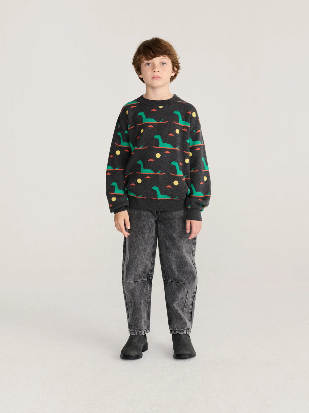 Babesta Lake Monster Jacquard Jumper by Bobo Choses