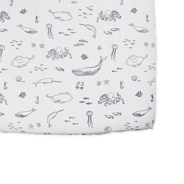 Babesta Life Aquatic Crib Sheets by Pehr