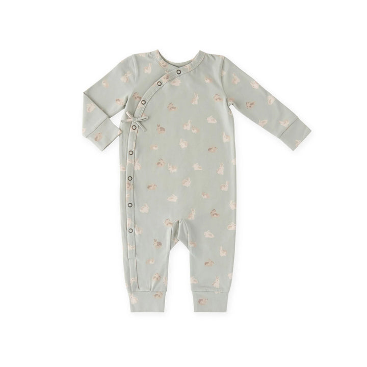 Babesta Littles Kimono Romper - Hoppy Bunny by Pehr