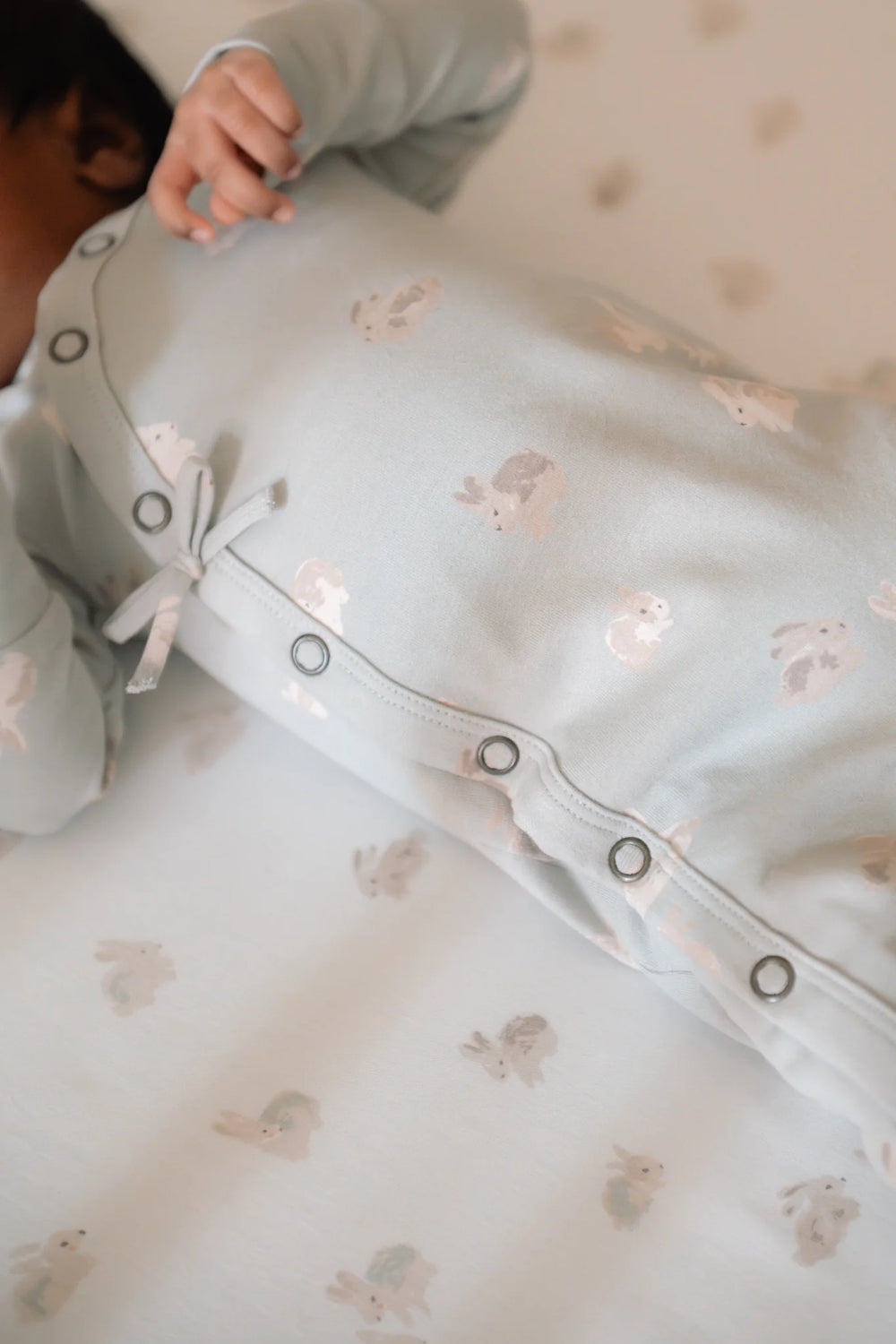 Babesta Littles Kimono Romper - Hoppy Bunny by Pehr