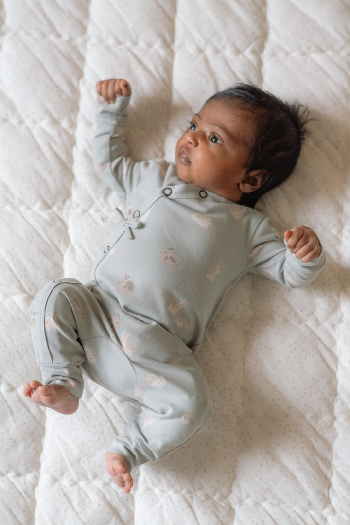 Babesta Littles Kimono Romper - Hoppy Bunny by Pehr