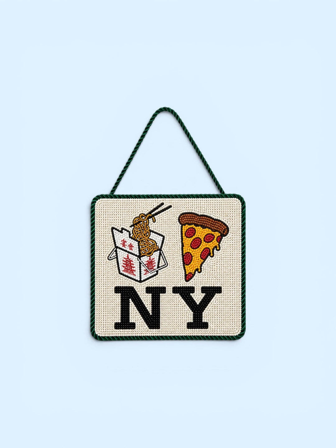 Babesta Lo Mein Pizza NY Beaded Ornament by PiccoliNY