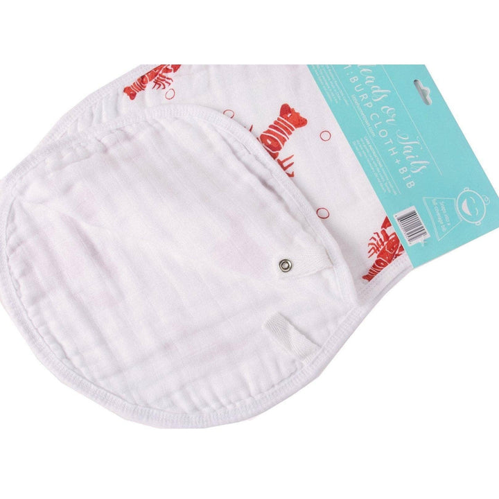 Babesta Lobster Baby Burp Cloth and Bib
