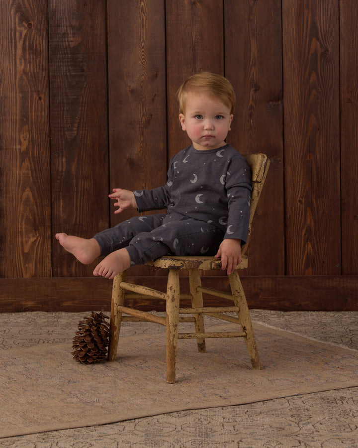 Babesta Long Sleeve Tee & Pant Set Moons by Rylee + Cru