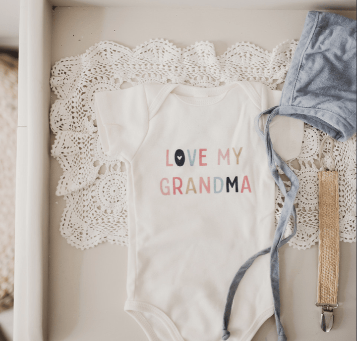 "Love My Grandma" Graphic Bodysuit by Finn + Emma