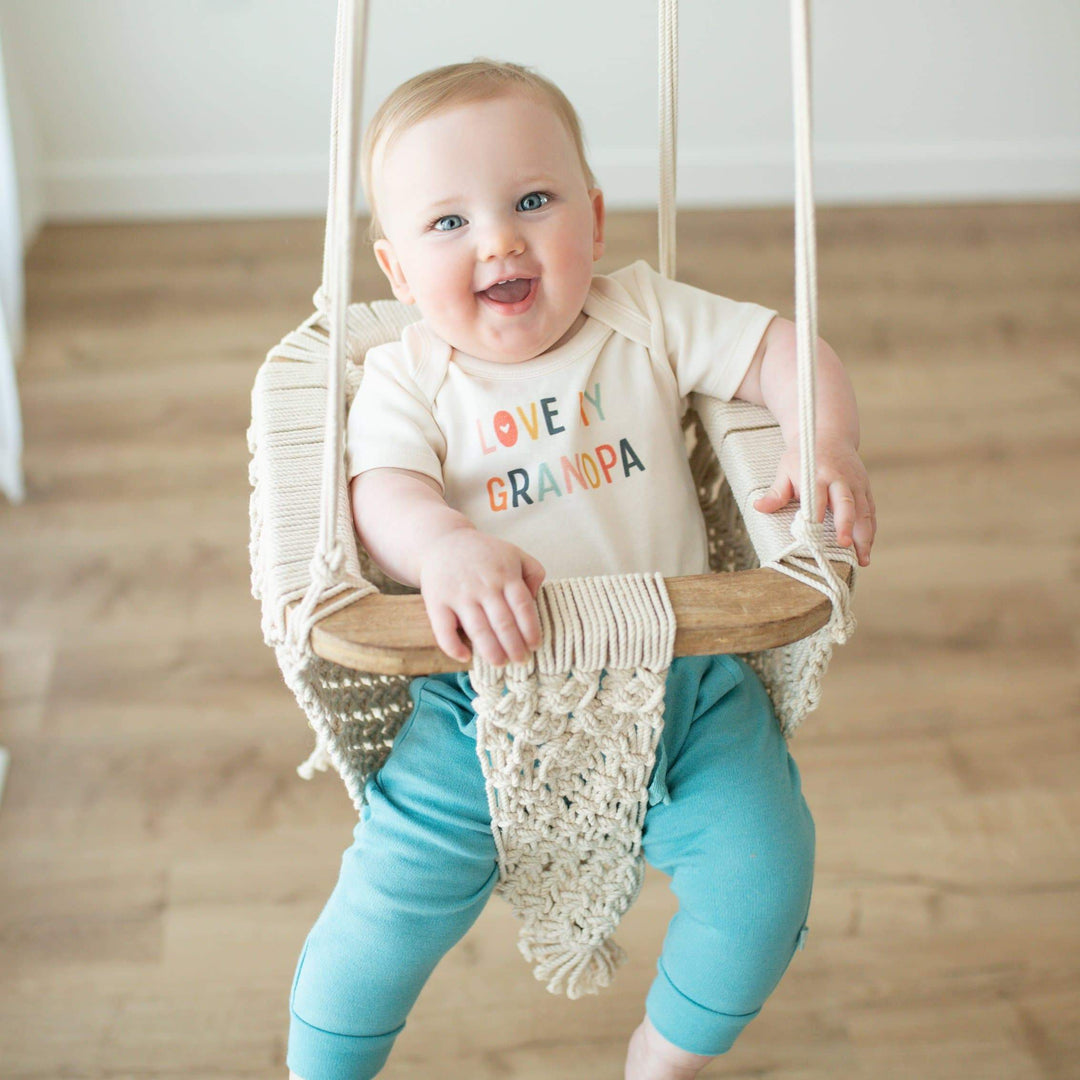 "Love My Grandpa" Graphic Bodysuit by Finn + Emma