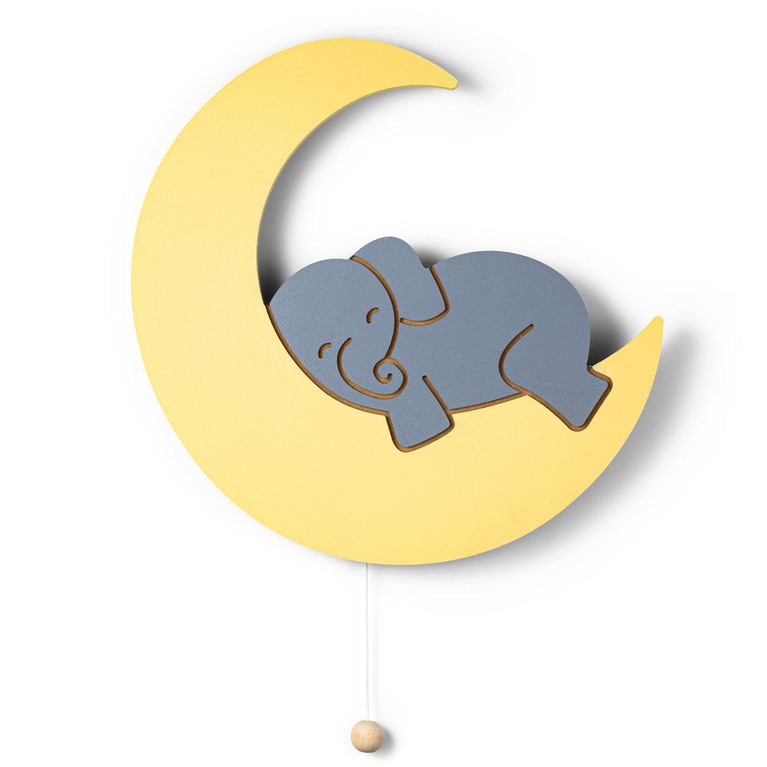 Babesta LumiDreams Elephant On Moon Wall Lamp