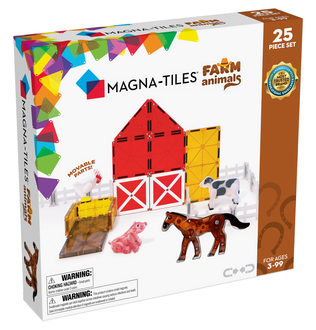 Babesta Magna-Tiles Farm Animals 25-Piece Set