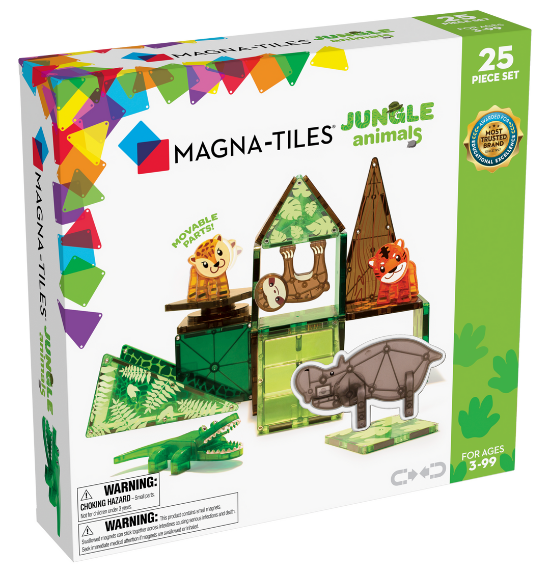Babesta Magna-Tiles Jungle Animals 25-Piece Set