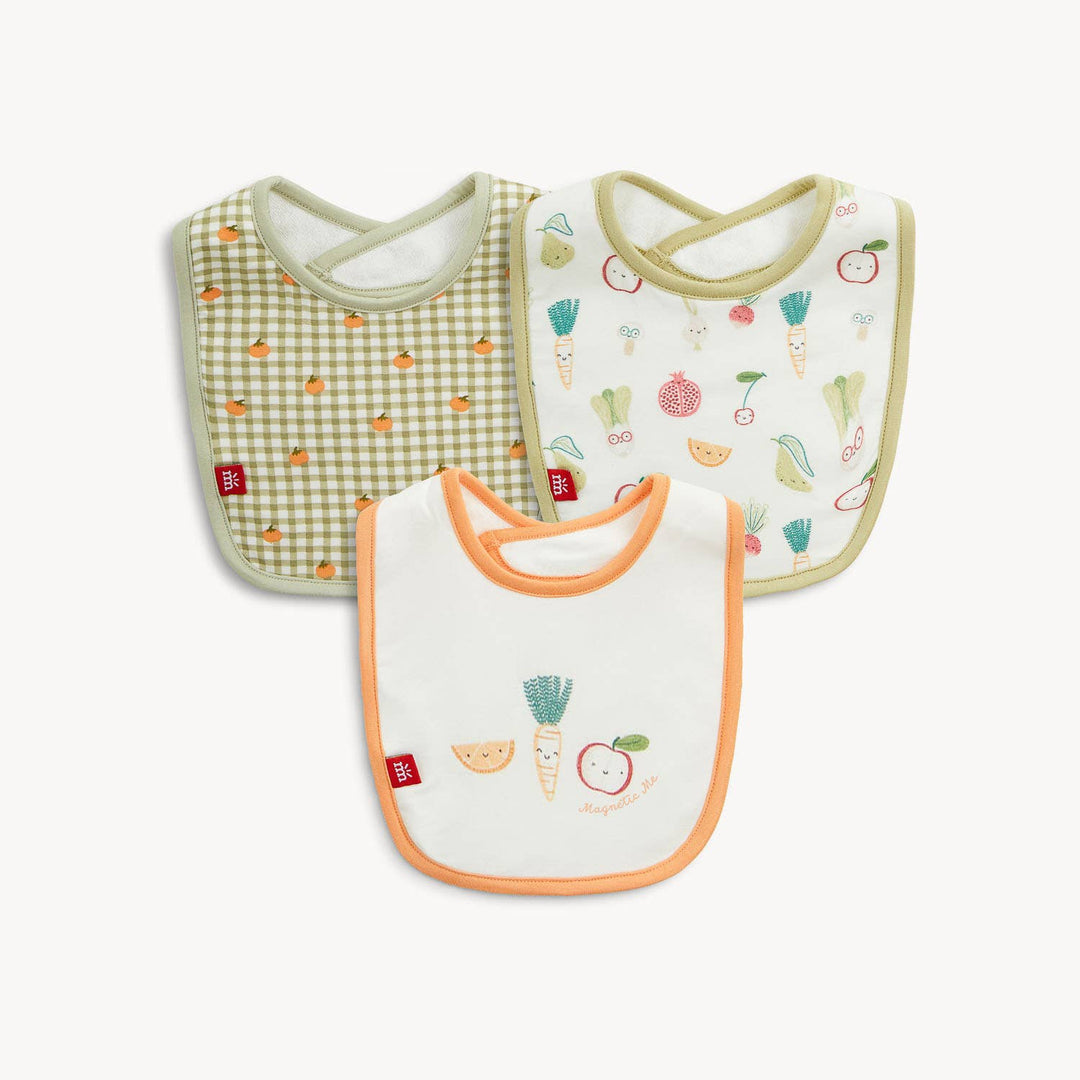Babesta Magnetic Me Bib 3-Pack - Veggies