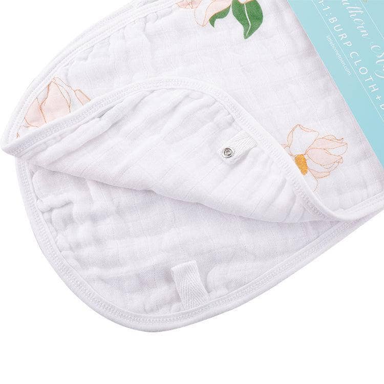 Babesta Magnolia Baby Burp Cloth and Bib