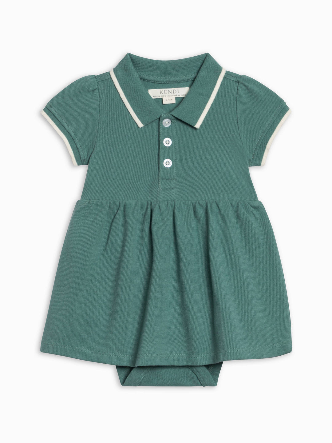 Babesta Meri Polo Dress Bodysuit - Laguna by Colored Organics