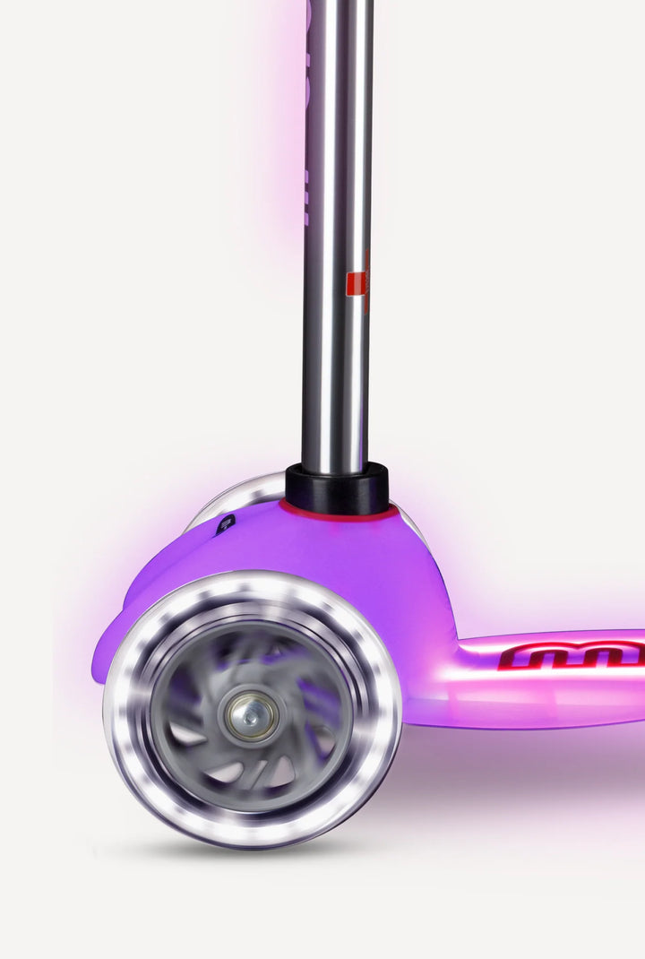 Babesta Micro Mini Glow Plus LED Scooter Frosty Pink by Micro Kickboard