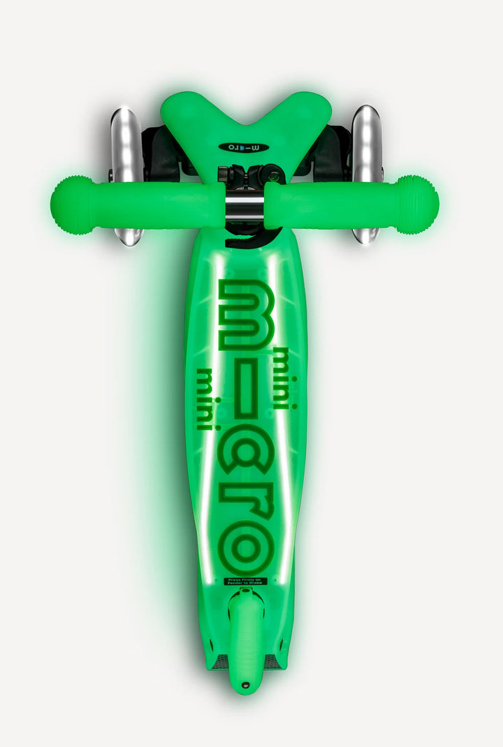 Babesta Micro Mini Glow Plus LED Scooter Icy Lime by Micro Kickboard