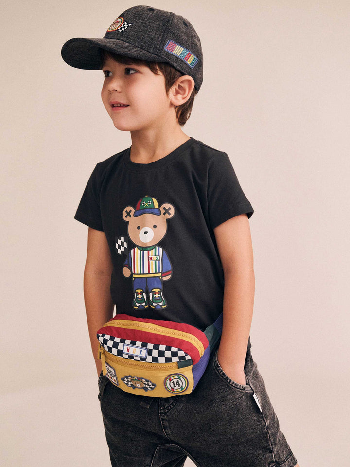 Babesta Motosport Hux Black Tee by Huxbaby