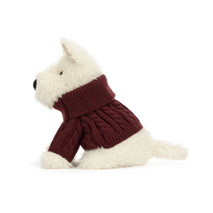 Babesta Munro Scottie Dog Winter Jumper Outfit by Jellycat