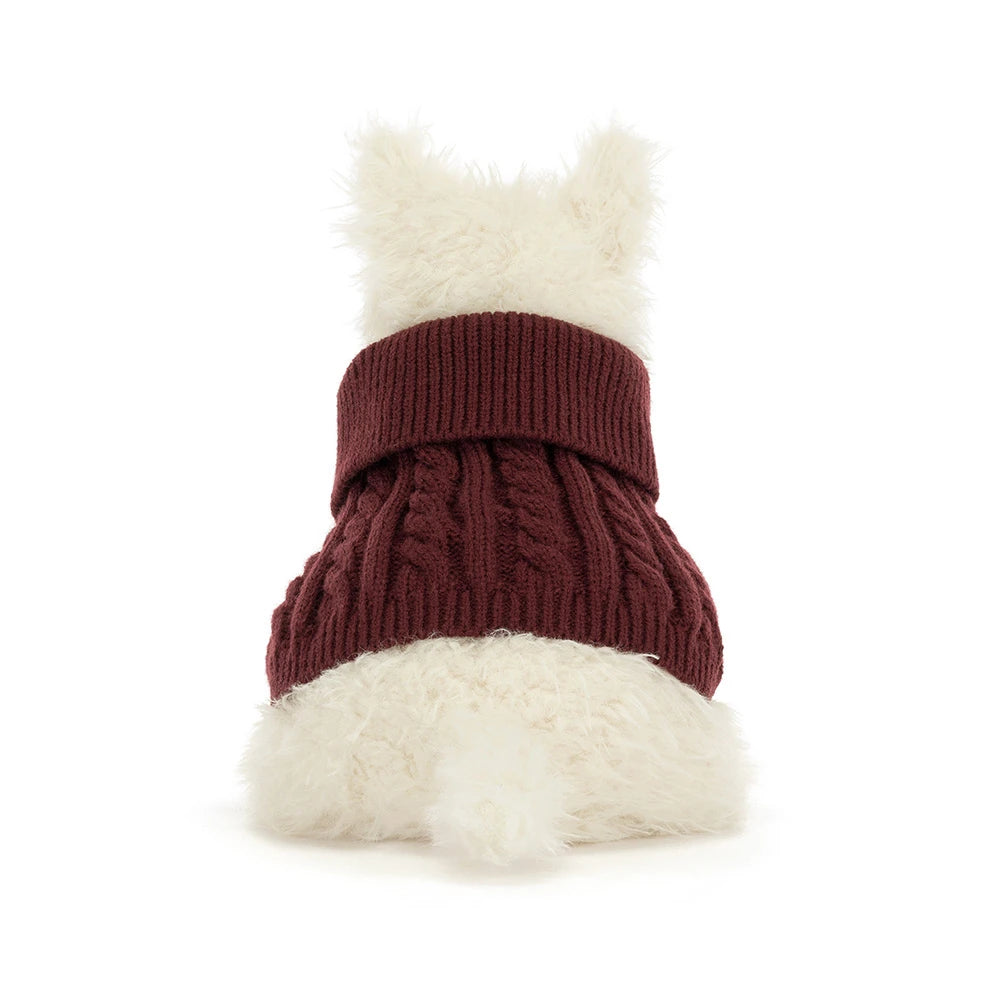 Babesta Munro Scottie Dog Winter Jumper Outfit by Jellycat