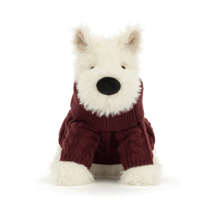 Babesta Munro Scottie Dog Winter Jumper Outfit by Jellycat