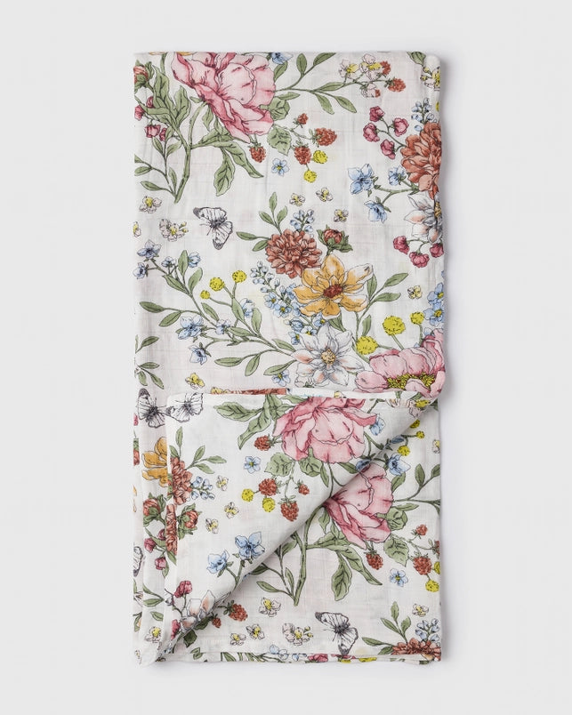 Babesta Muslin Swaddle - Secret Garden by Loulou Lollipop