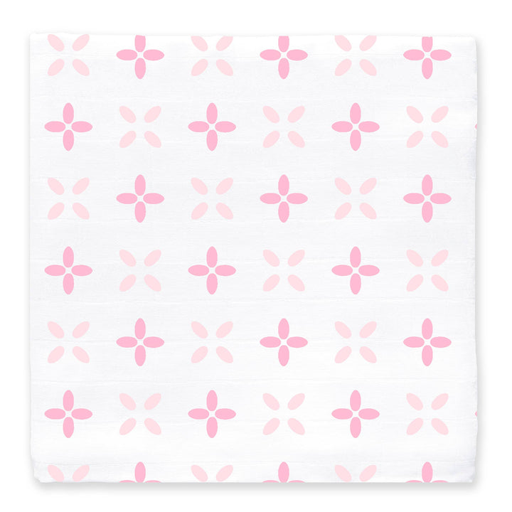Babesta Muslin Swaddle Blanket Pink Springfield by SwaddleDesigns